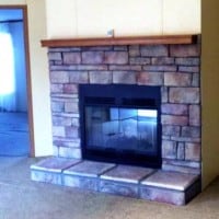 living room fireplace